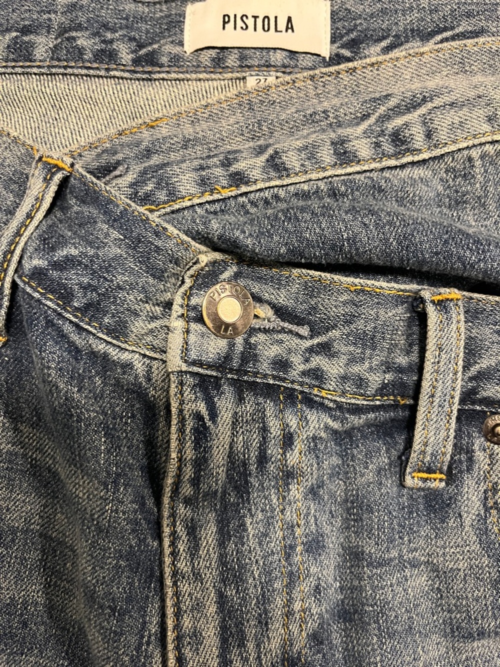 pistola Light Washed Blue Wide Leg Jeans size 27